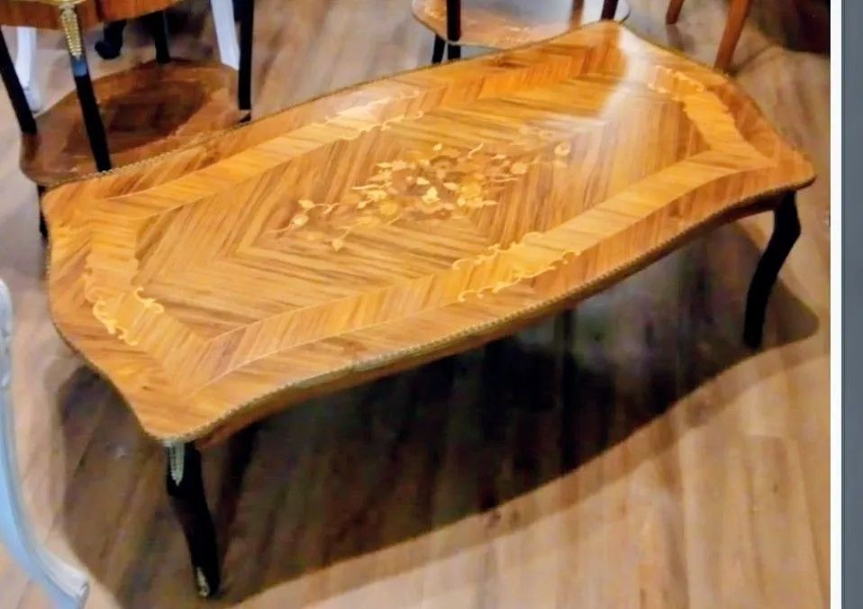MESA DE CENTRO RETANGULAR  ESTILO LUIZ XV - Foto 4