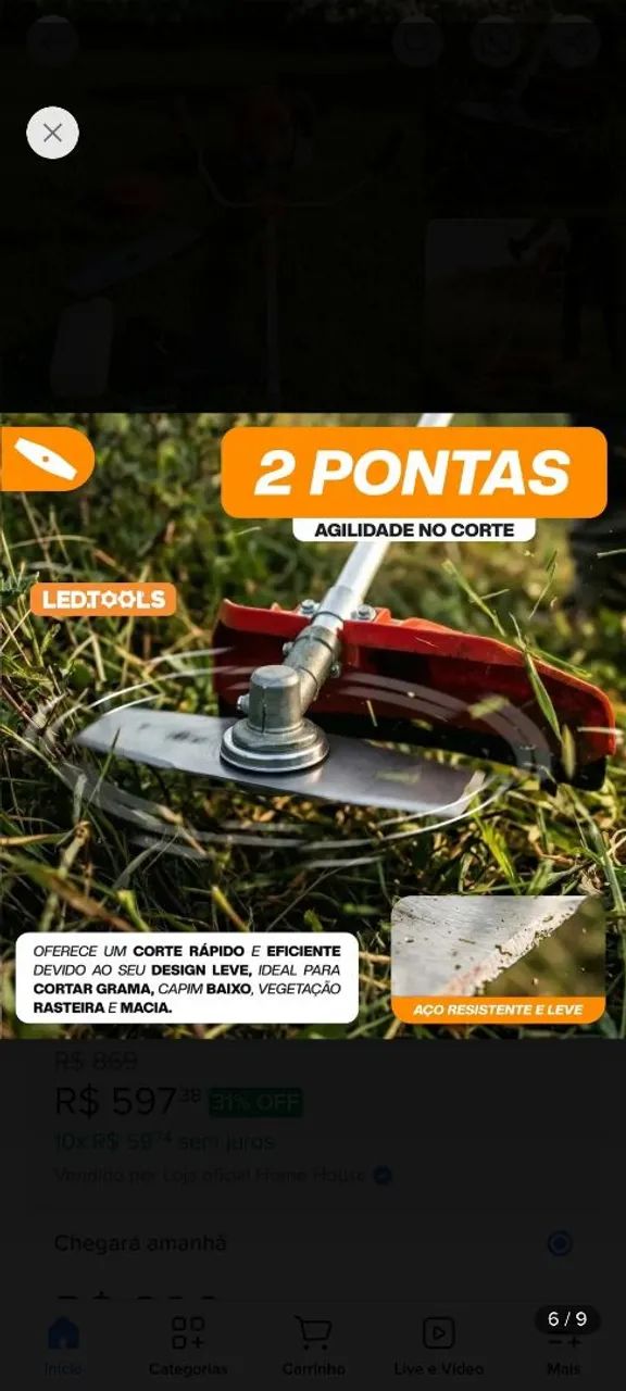 Roçadeira nova  - Foto 3