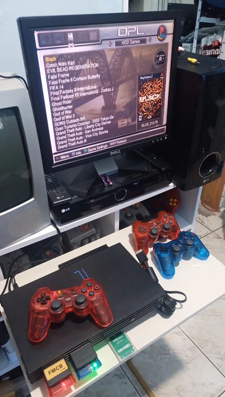 PlayStation 2 Fat Sony SCPH-30000 Japonês + SSD 240 GB + 3