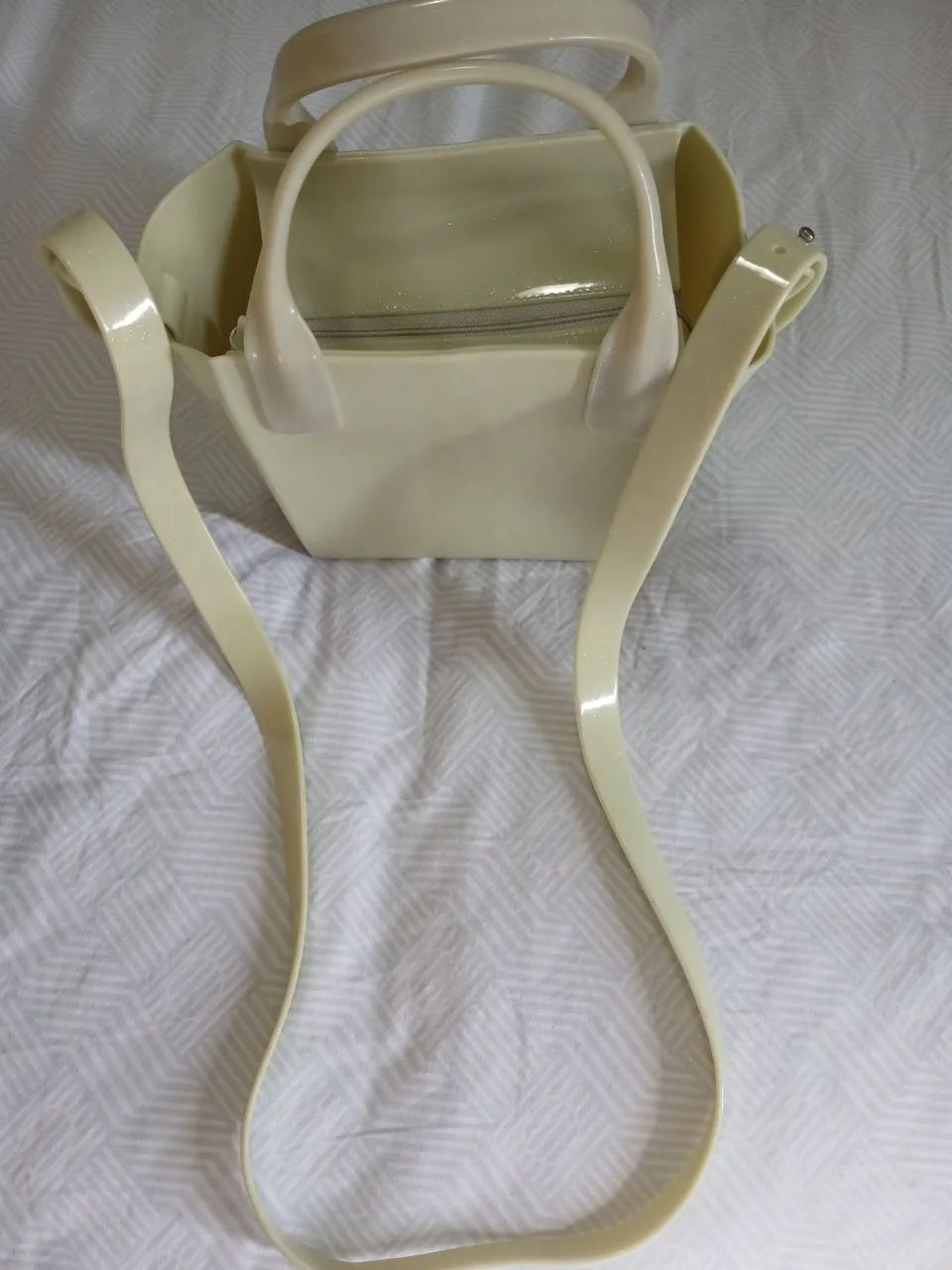 Bolsa Melissa Mini Tote Bag Original cor verde menta  - Foto 2