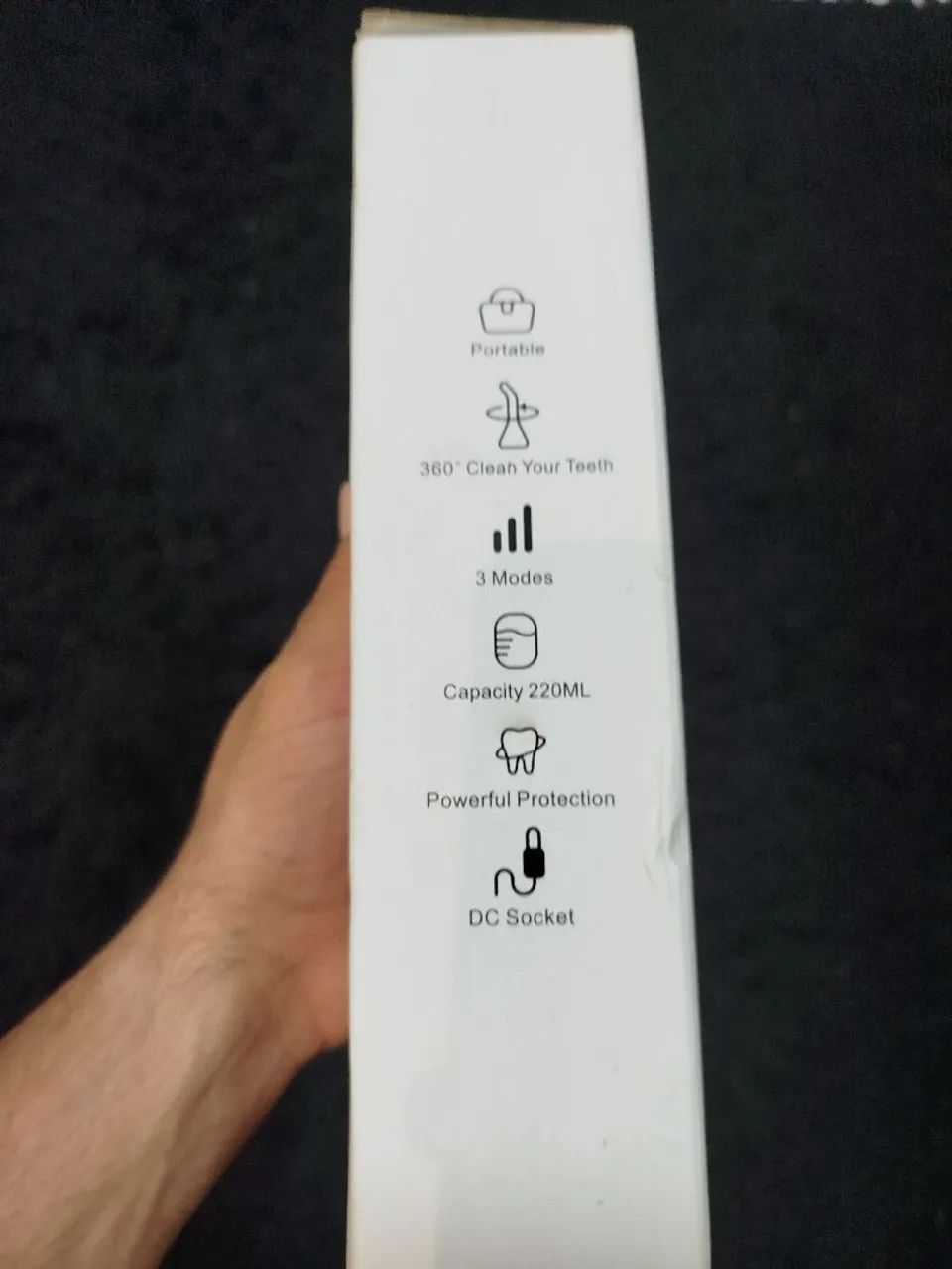 Irrigador oral fio dental 220ml Recarregável portátil com 3 modos Dry - Foto 2