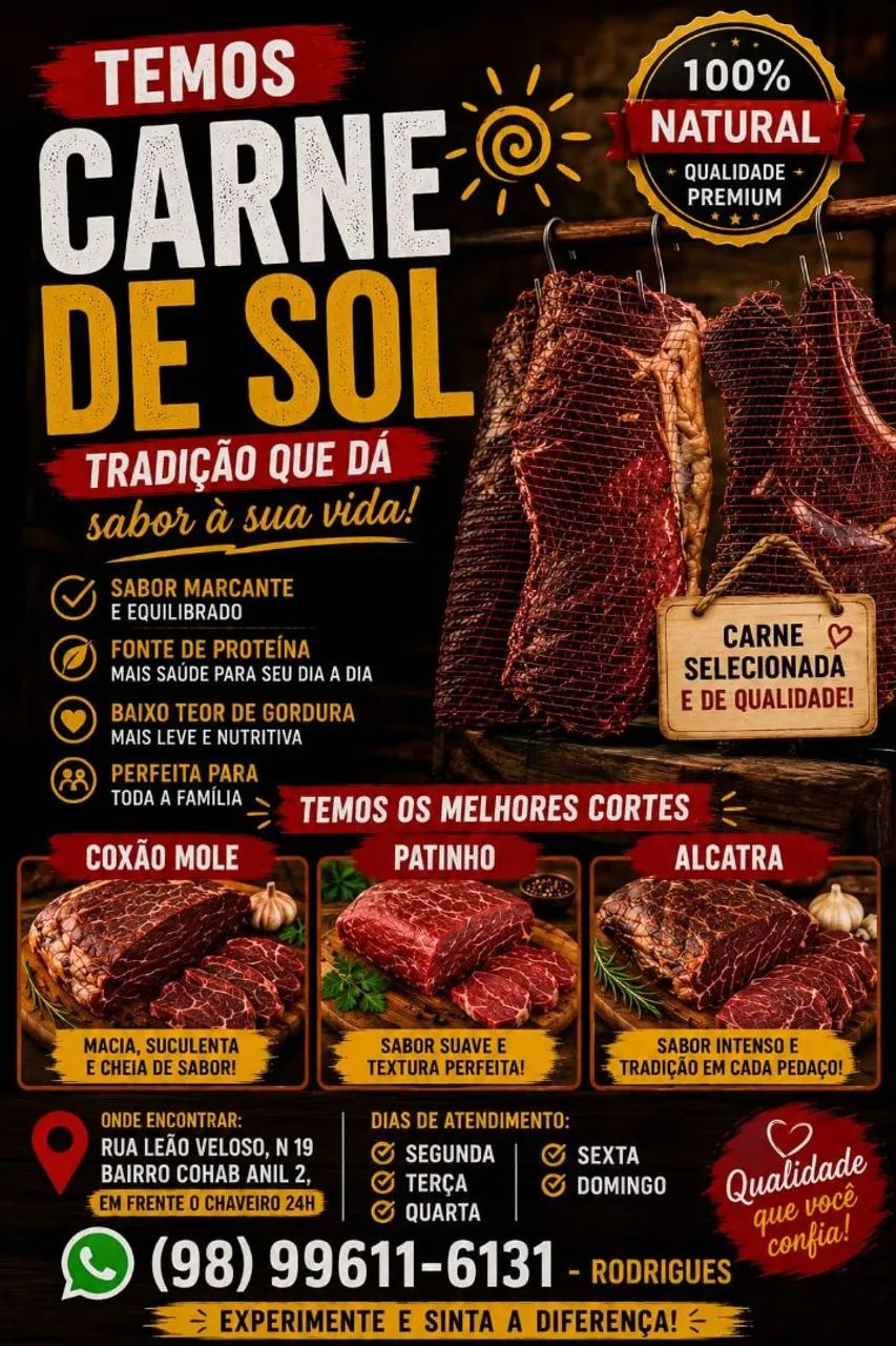 CARNE DE SOL CASEIRA!