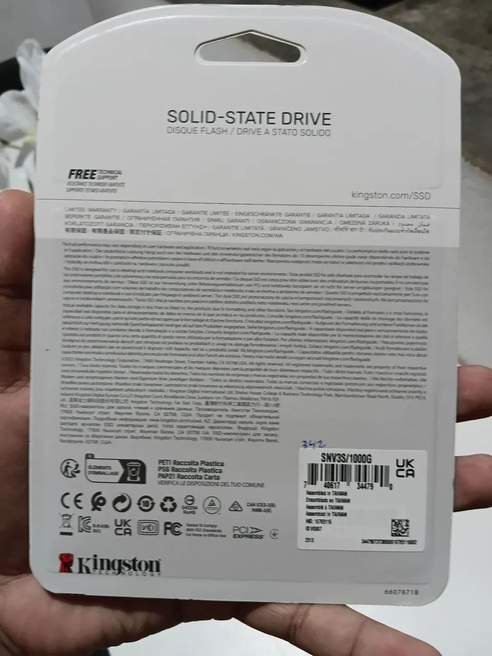 SSD NVMe M.2 1TB NV3 PCIe 4.0 Kingston Original Lacrado - Foto 2