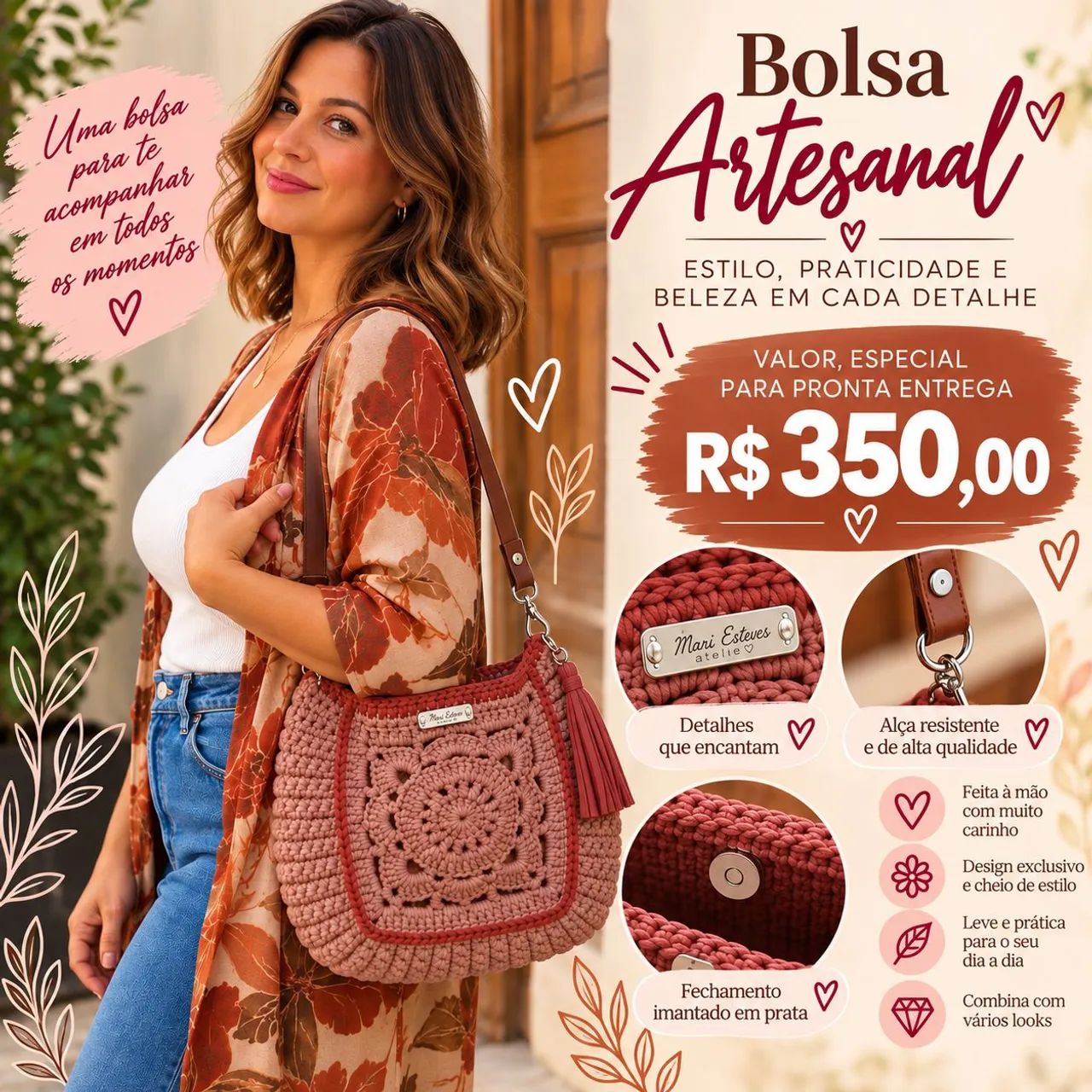 Bolsas de croche - Foto 2