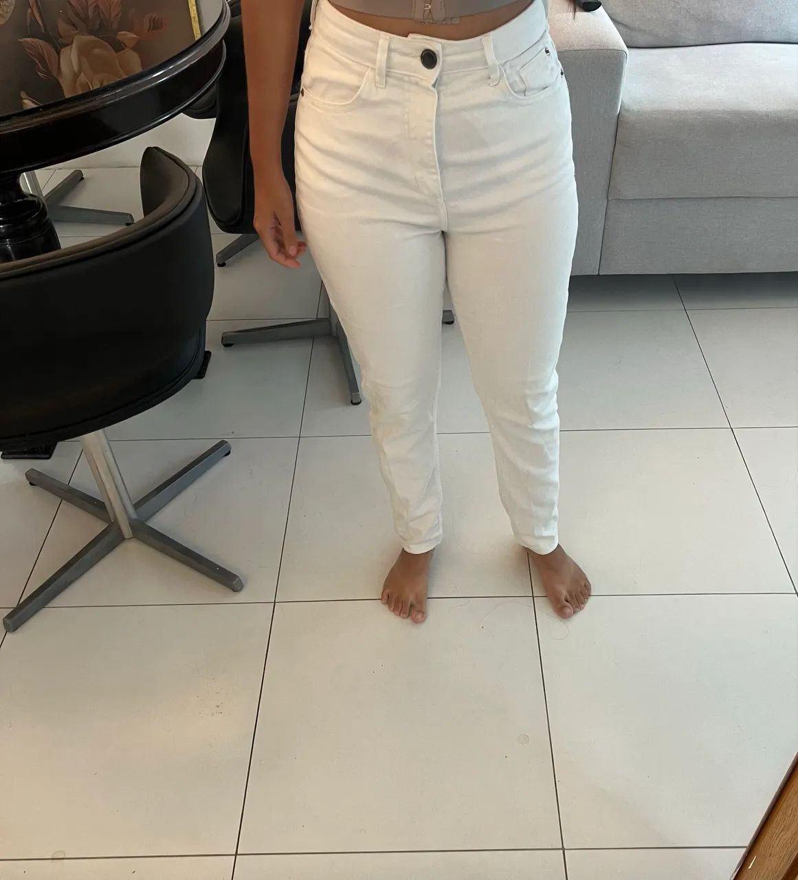Calça jeans branca  - Foto 2