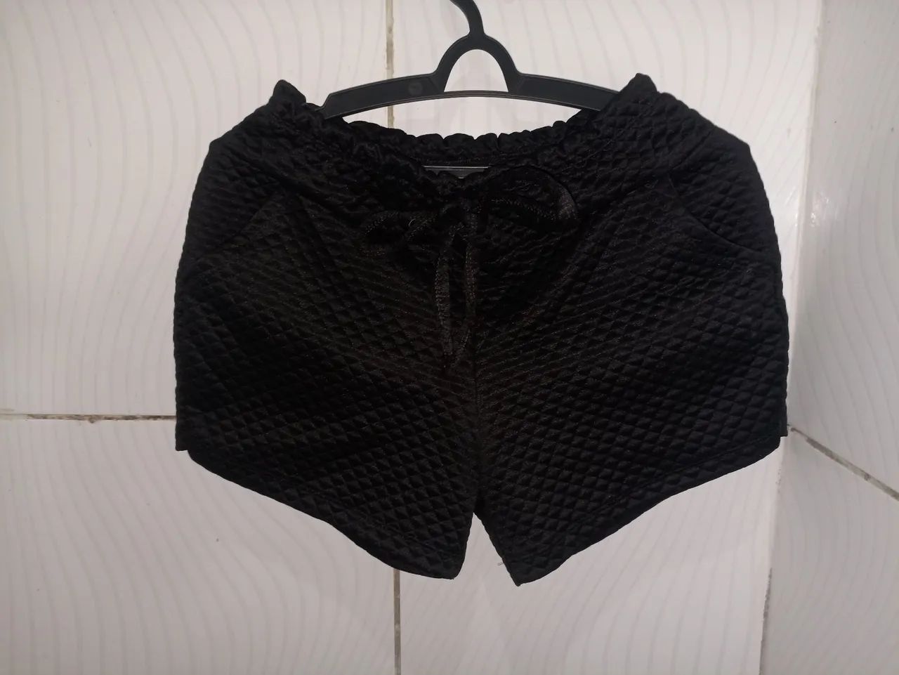Short de Malha Canelada Feminino G - Foto 5