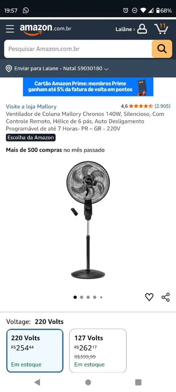 Ventilador de Coluna Mallory 