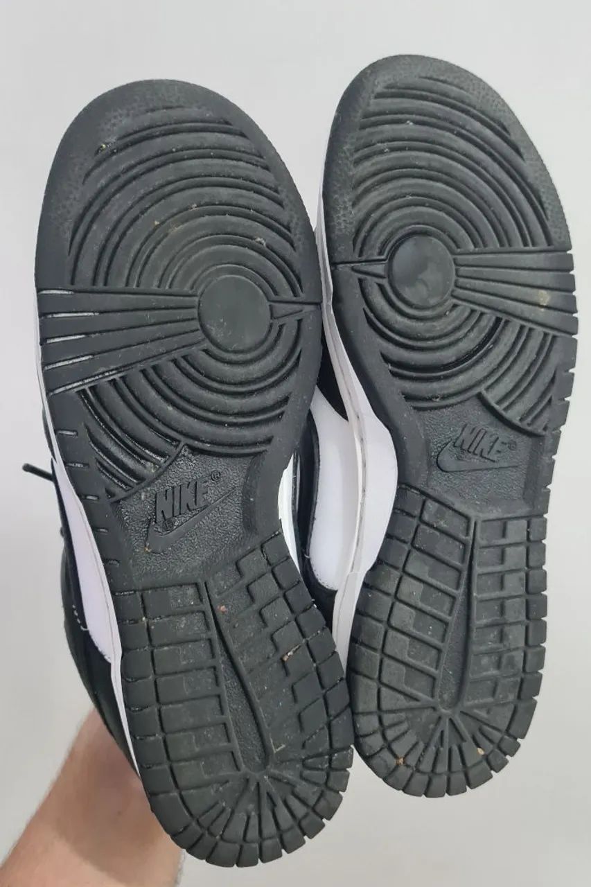 Tênis Nike Dunk Low Panda Preto e Branco Tam 39  - Foto 5