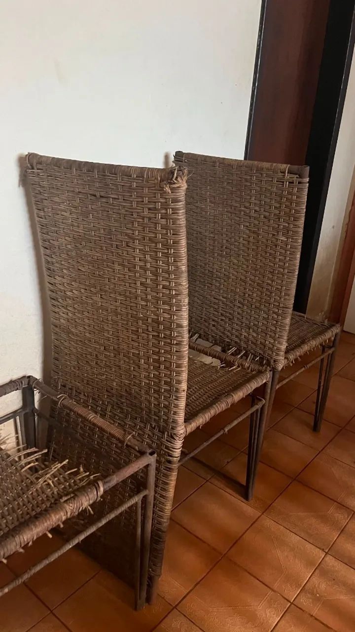 Cadeira Ferro e Vime Recuperar  - Foto 3