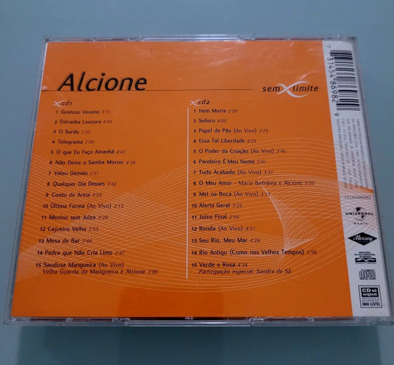 Cd Alcione Sem Limite Cd (Duplo) - 30 sucessos. - Foto 2