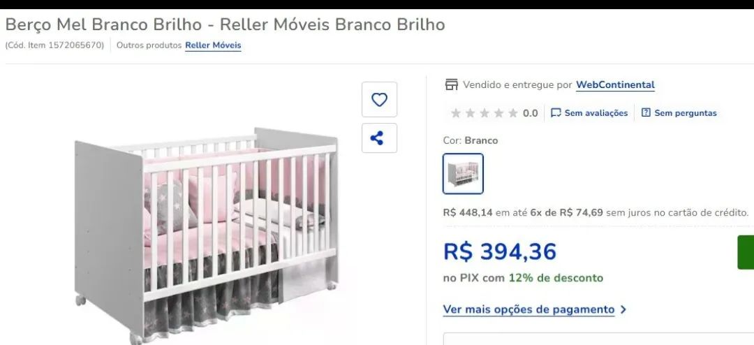 Berço  + colchão + kit Berço completo com mosquiteiro 
