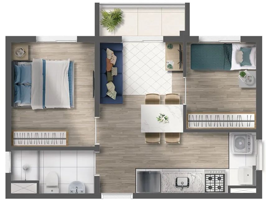 Apartamento para venda em Campos Elíseos com 2 quartos, 72m² - Foto 4