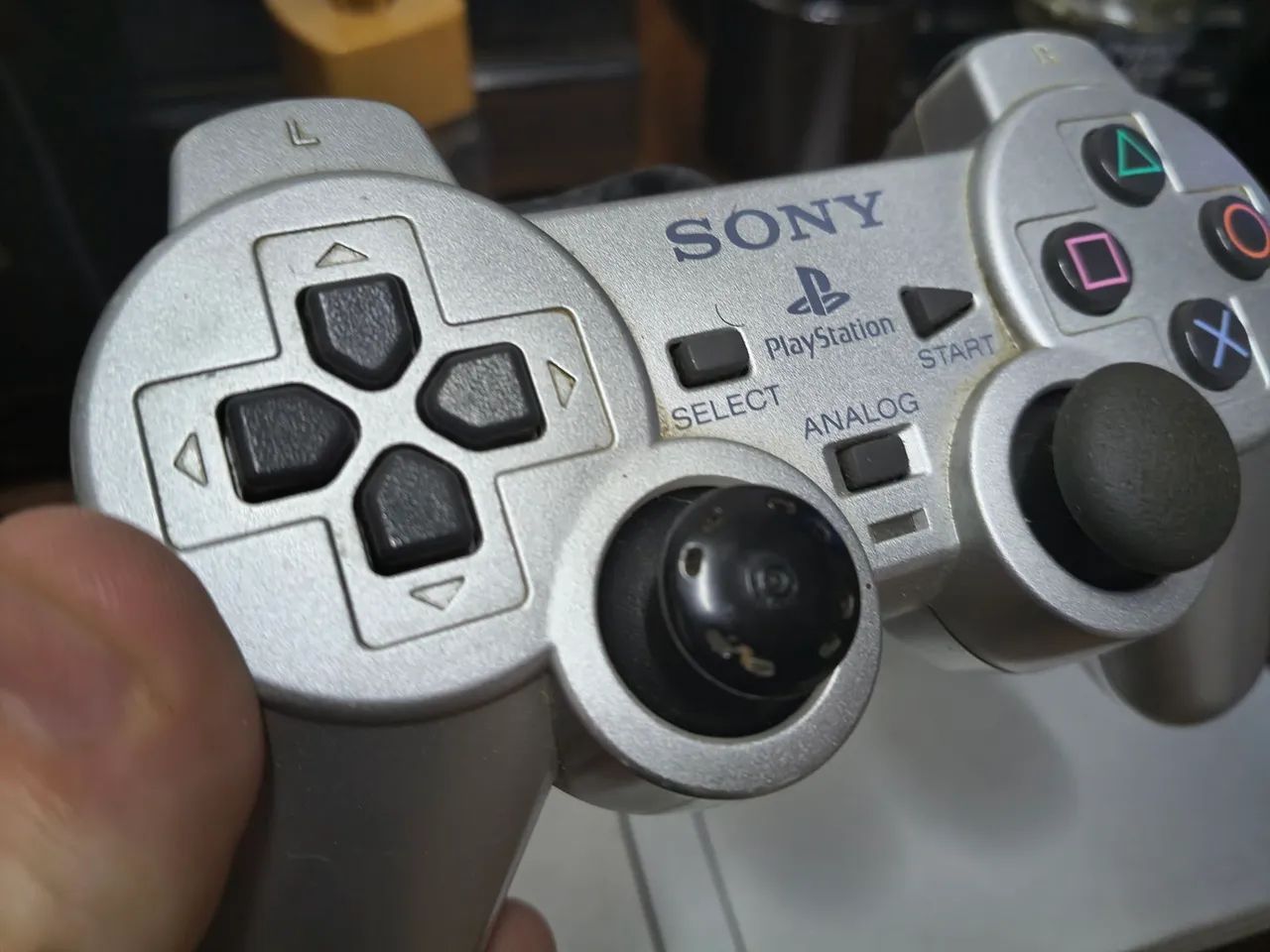 PS2 prateado, controle original - Foto 3