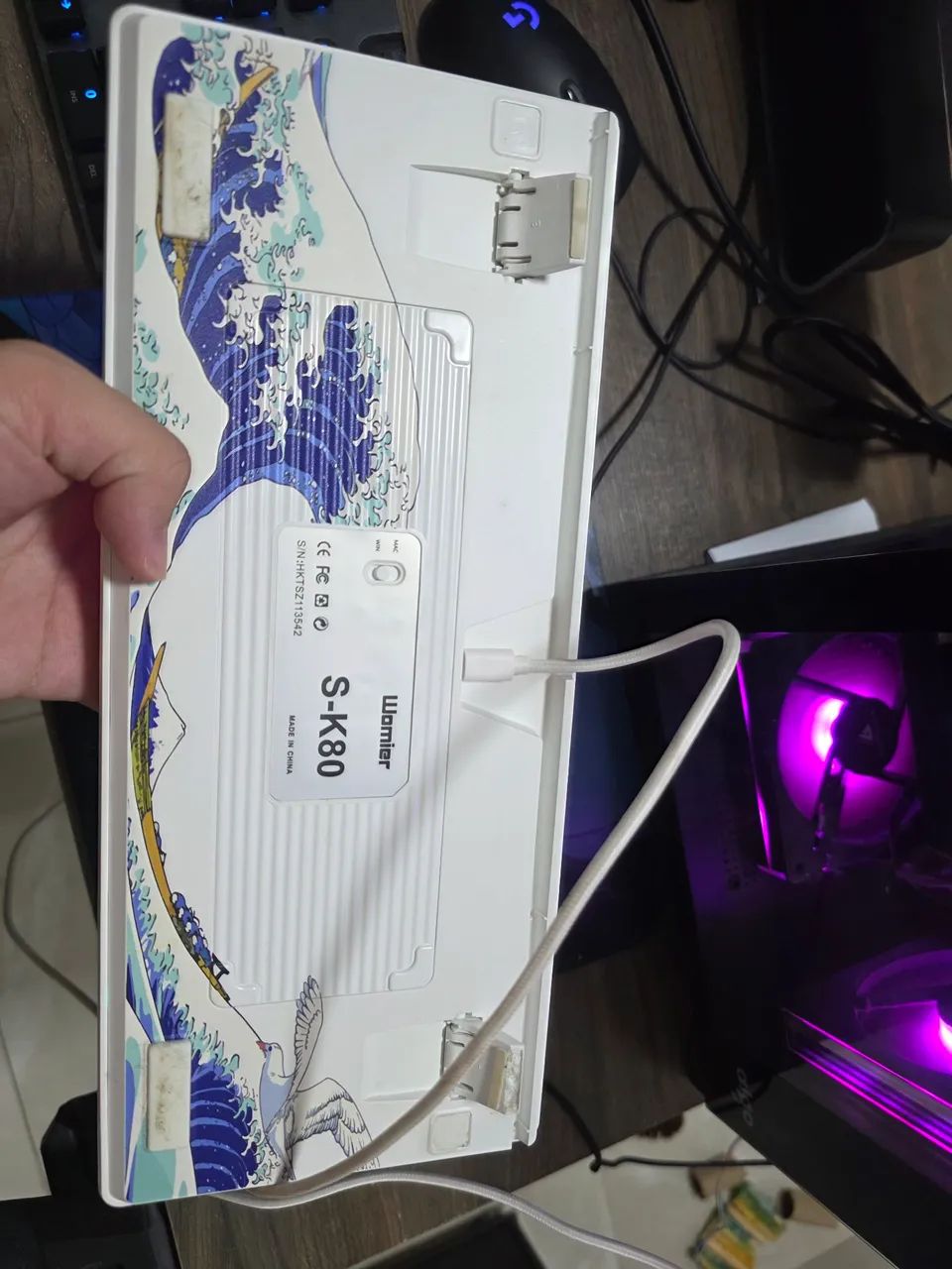 Teclado womier sk 80 com tela - Foto 4