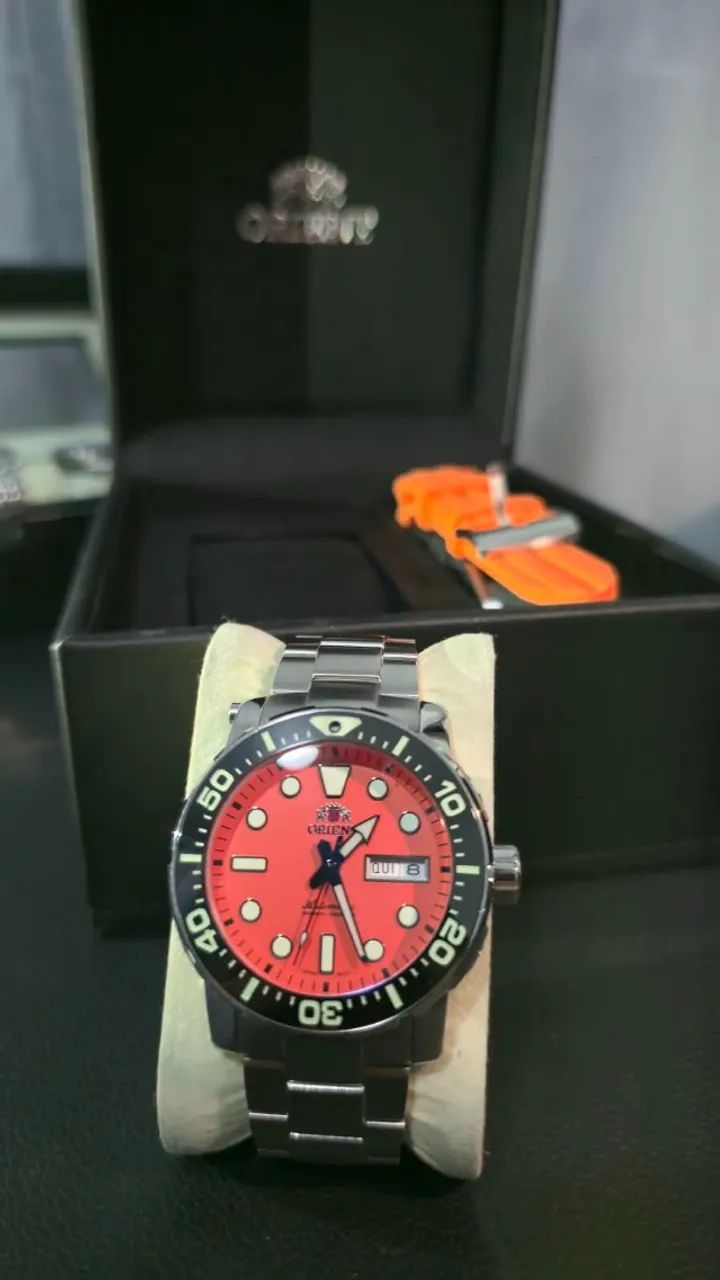 Relógio ORIENT Automático Poseidon F49SS014 O1SX - Foto 3