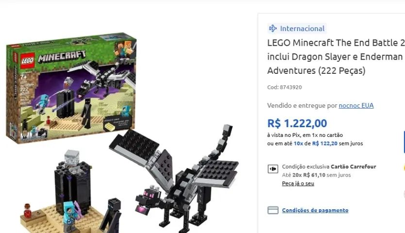 Lego Minecraft, O Combate do Fim Enderman - Foto 2