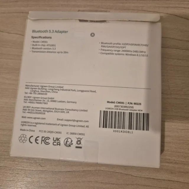 Adaptador Ugreen Bluetooth 5.3 USB  - Foto 4