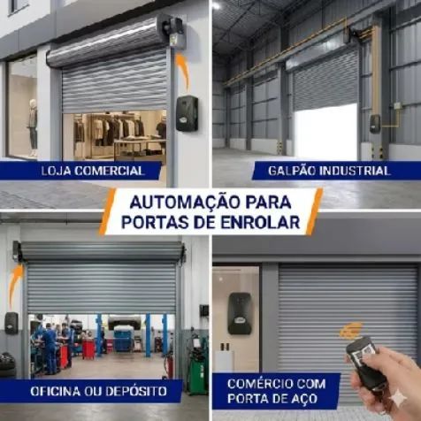 Central para Automação de Porta de Enrolar em Aço com 2 Controles - Foto 2