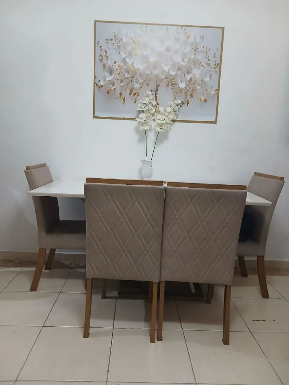 Mesa de jantar luxo com 4 cadeiras - Foto 2