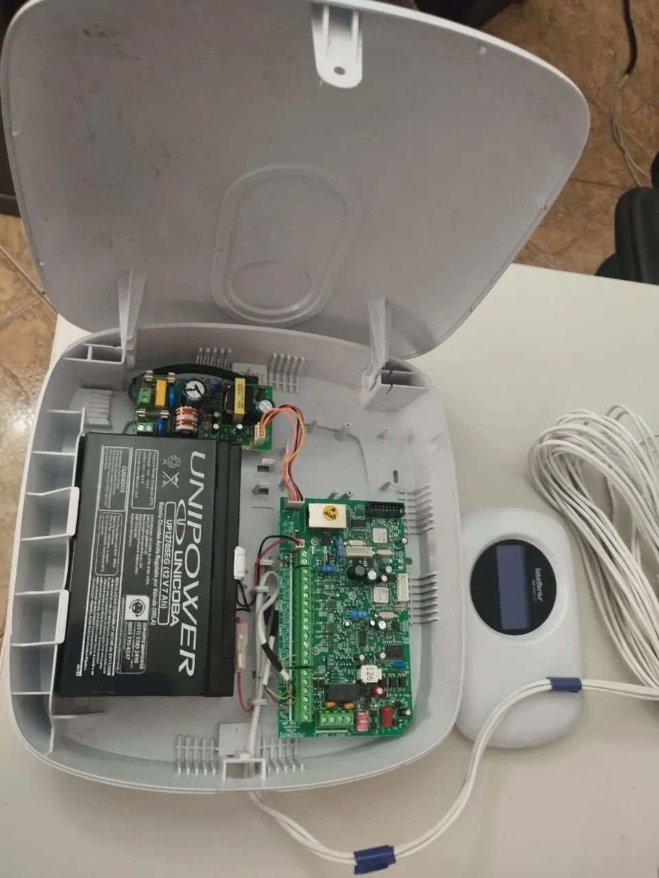 Central de Alarme Intelbras Completa com Teclado LCD + Fonte + Cabos - Foto 4