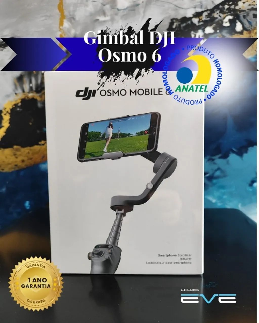 DJI Osmo Mobile 6, lacrada, 1 ano de garantia!