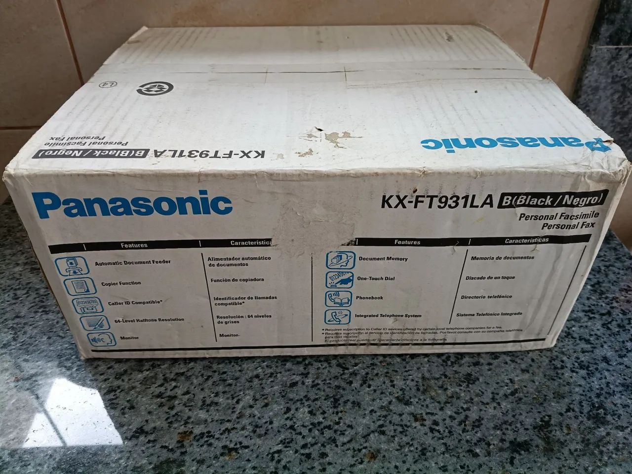 Vendo Panasonic KX-FT931LA, fax e telefone fixo, novo na caixa