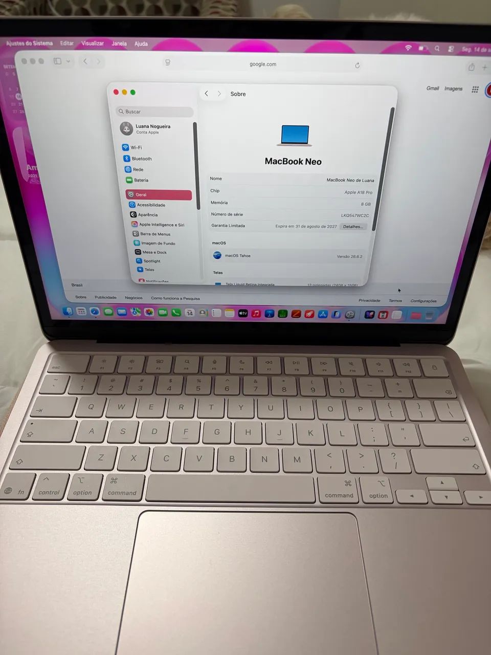 MacBook Neo Blush 256gb