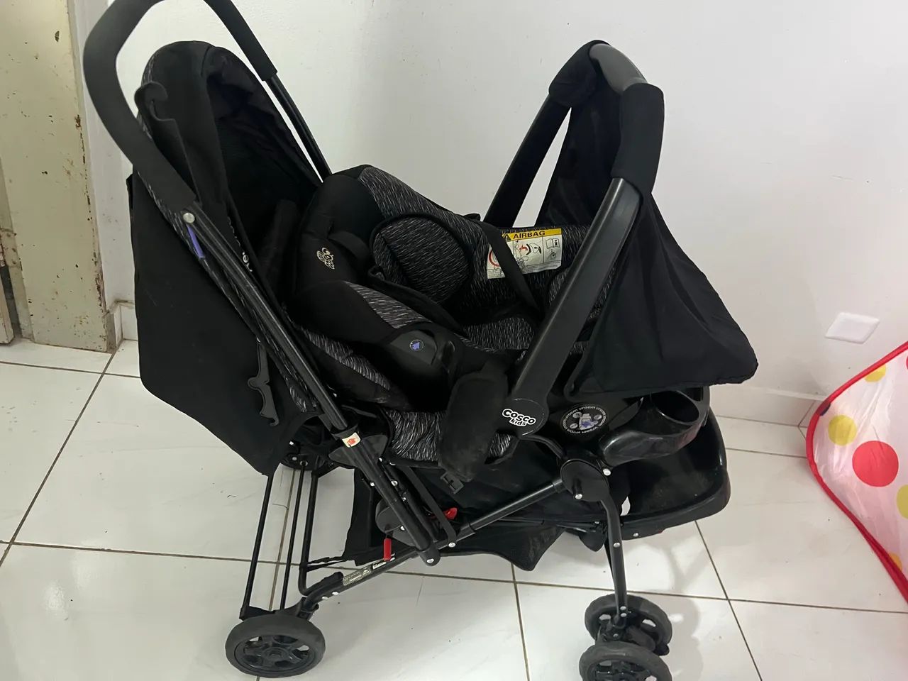 Conjunto carrinho mais bebê conforto