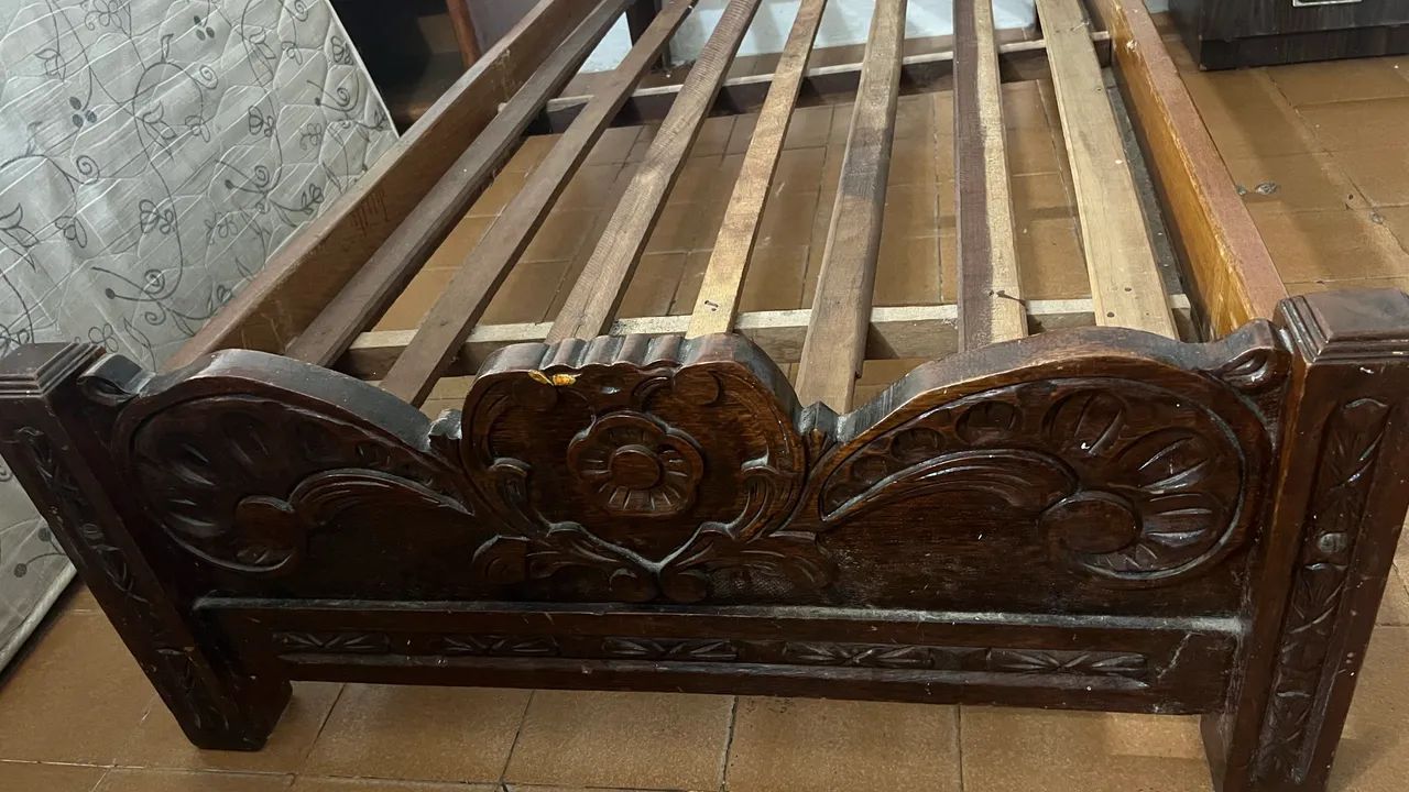 Cama Solteirão Colonial Antiga  - Foto 4