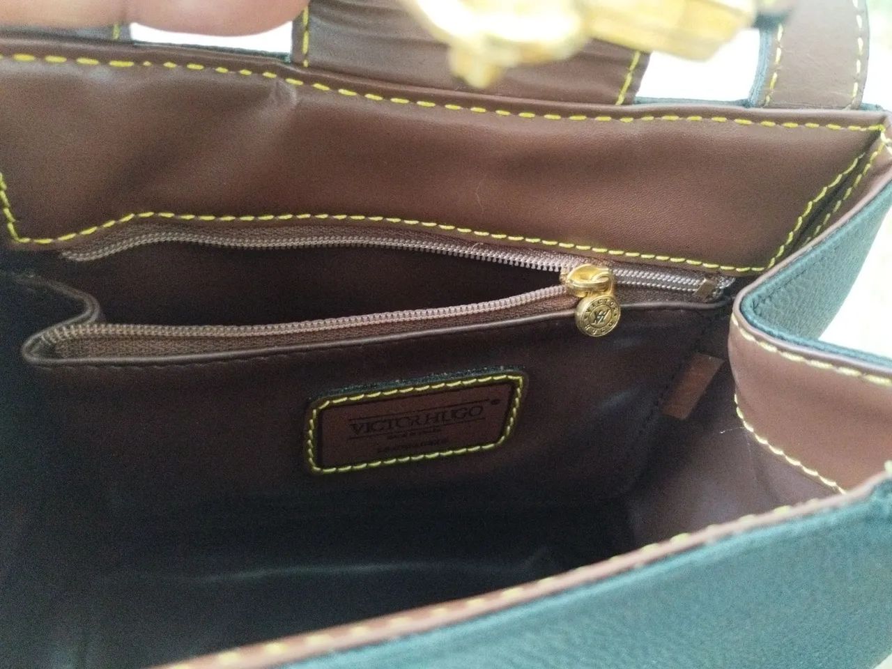 Bolsa VÍCTOR HUGO - com chave - vintage - NOVA  - Foto 5