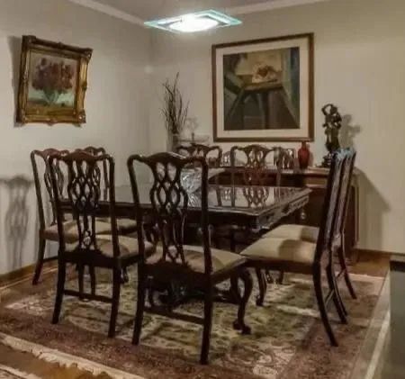 Mesa de Jantar Quadrada 1,46m + 8 Cadeiras - Estilo Chippendale - Foto 4