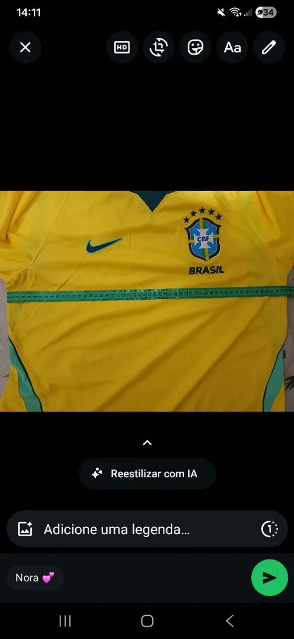 Camisa oficial Brasil