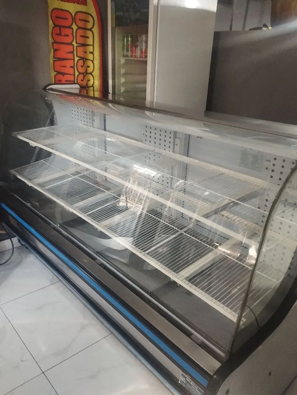 Freezer refrigerado vitrine 