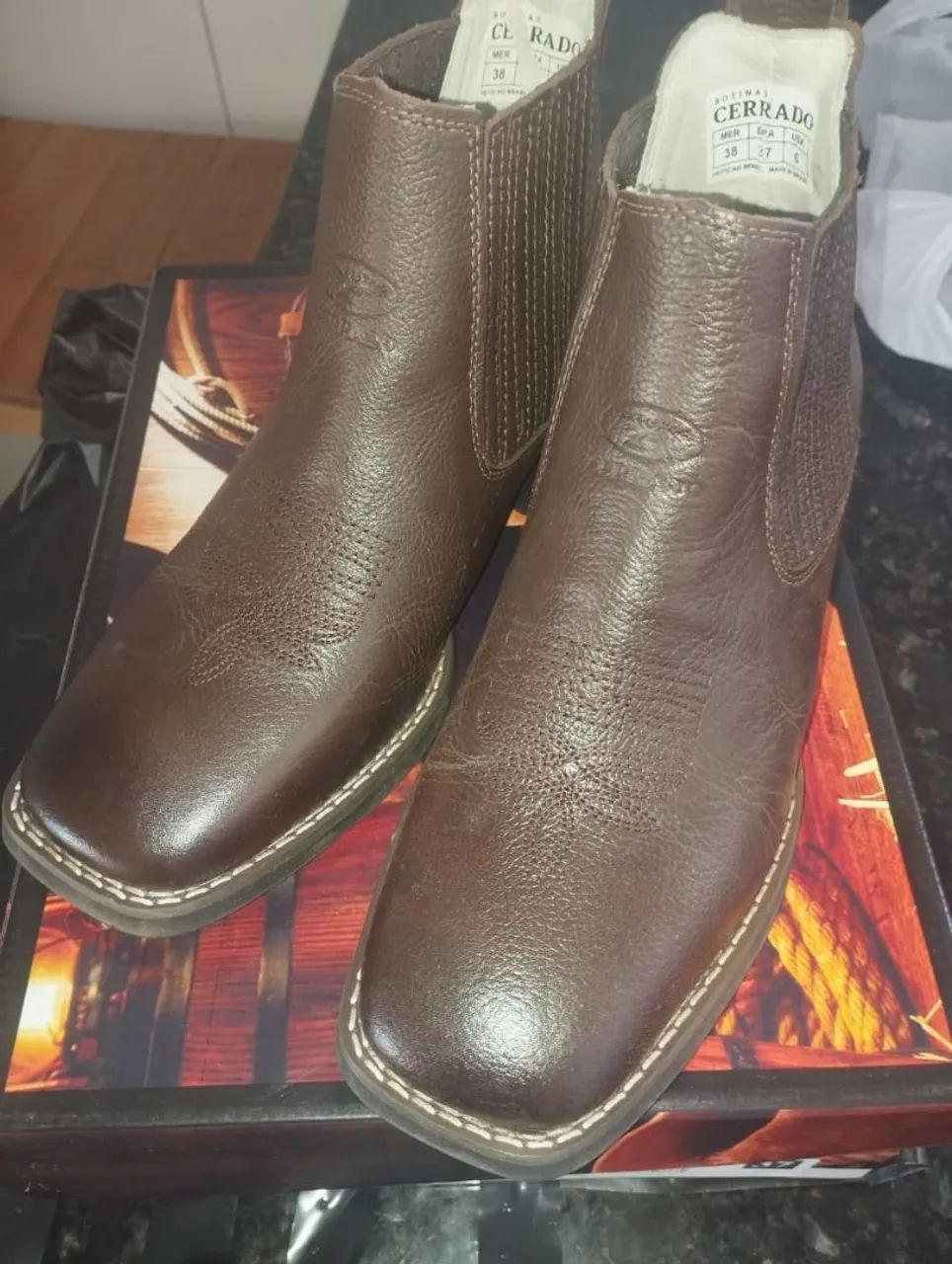 Bota cowboy masculino 