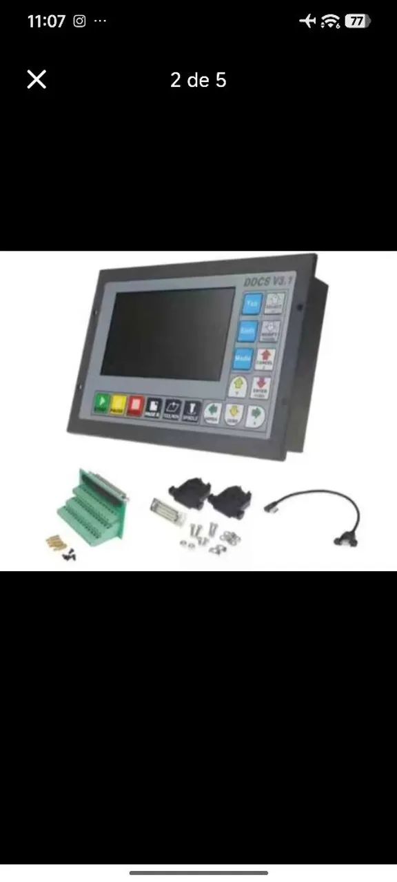 Interface e placa controladora 3 eixos DDCS - Foto 2