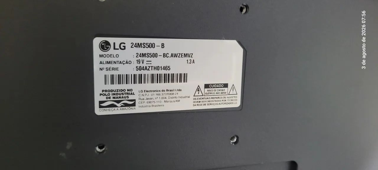 Monitor LG 24" 24MS500-B - (Para Retirada de Peças ) - Foto 2