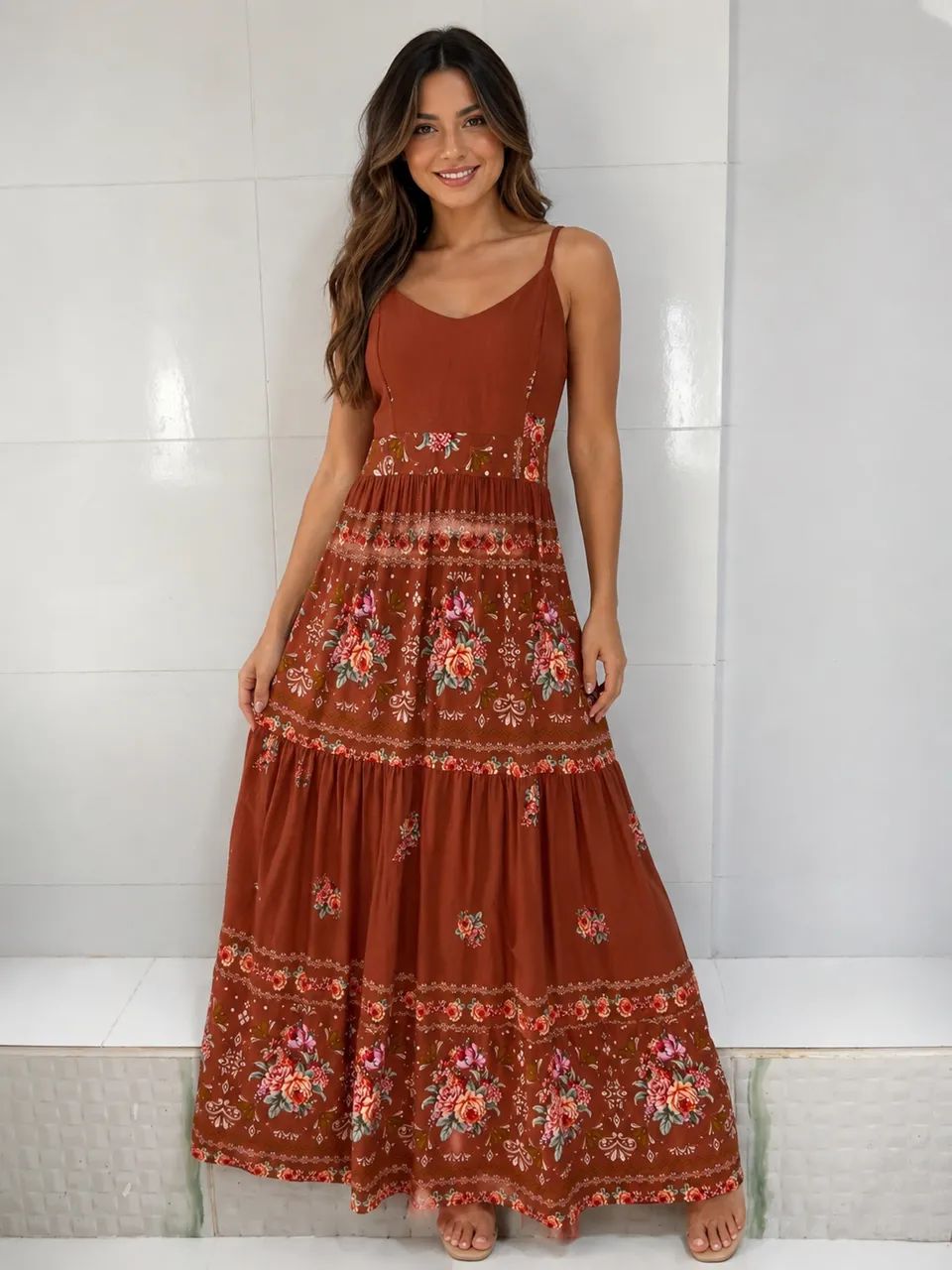 Vestido Duna Florido ( Novo ) 