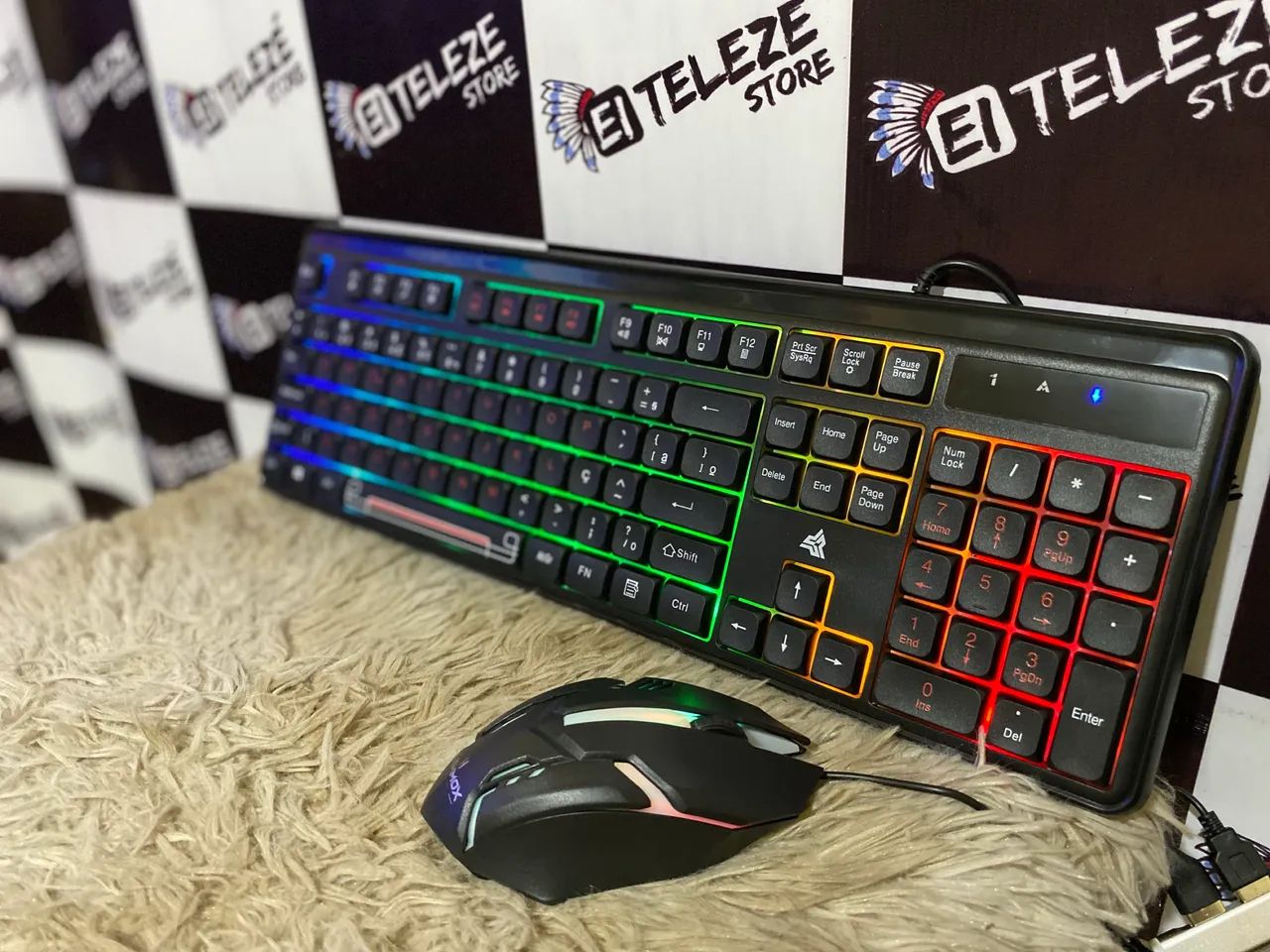 Kit game - teclado e mouse com fio 