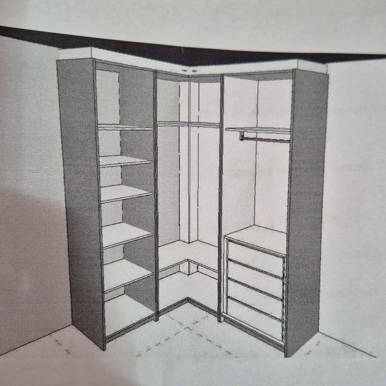 Guarda-roupa planejado de canto (montagem inclusa) - Foto 2