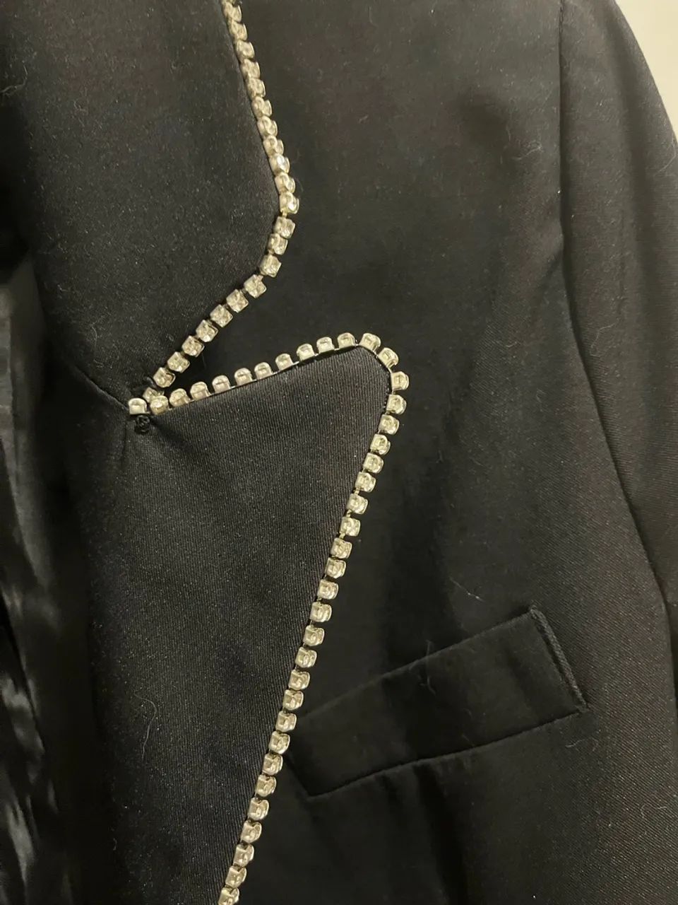 Maxi blazer feminino com strass - Foto 2