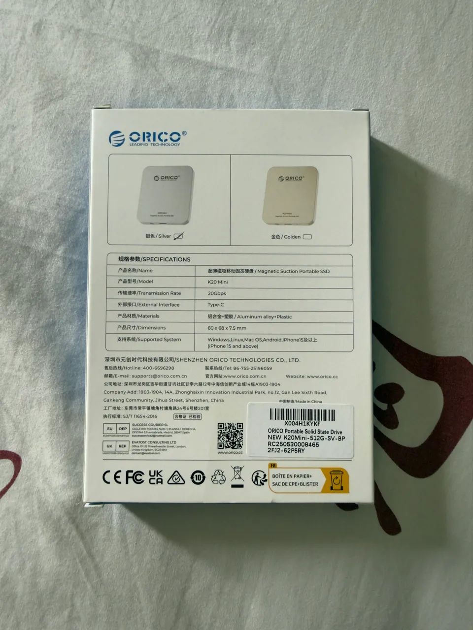 SSD Externo MagSafe ORICO451967426778245121