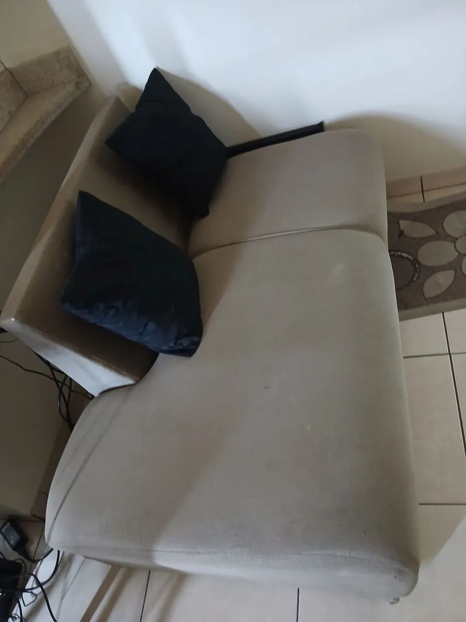 Sofá dois lugares de canto 