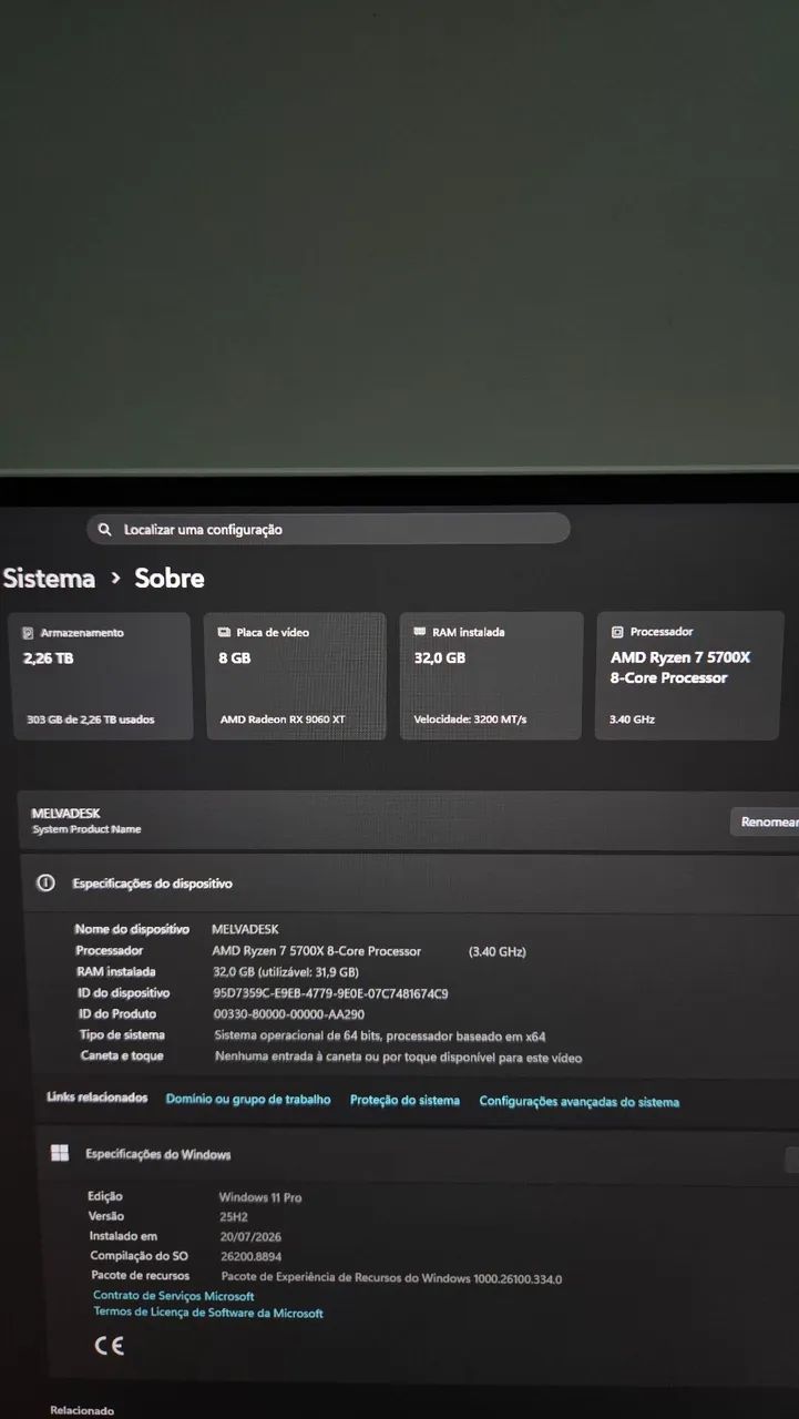 Pc Gamer Ryzen 5700X - Foto 2