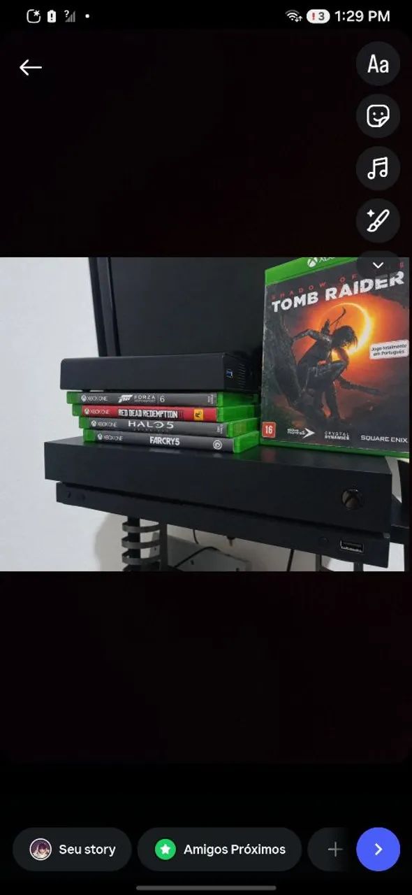 Xbox one x 1TB e HD externo 1TB