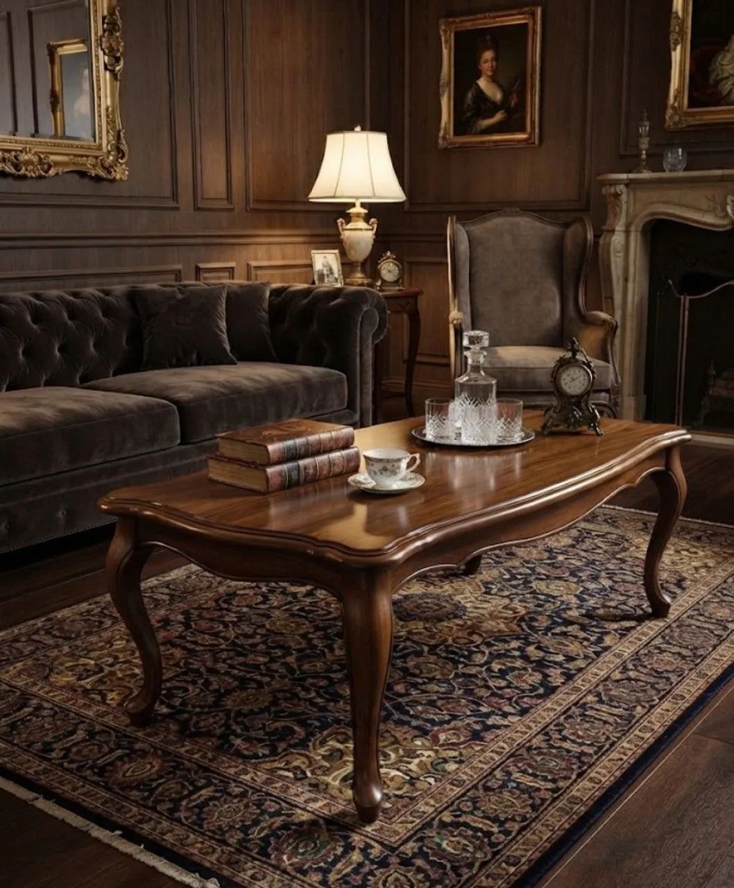 Mesa de Centro Chippendale em Imbuia Maciça 