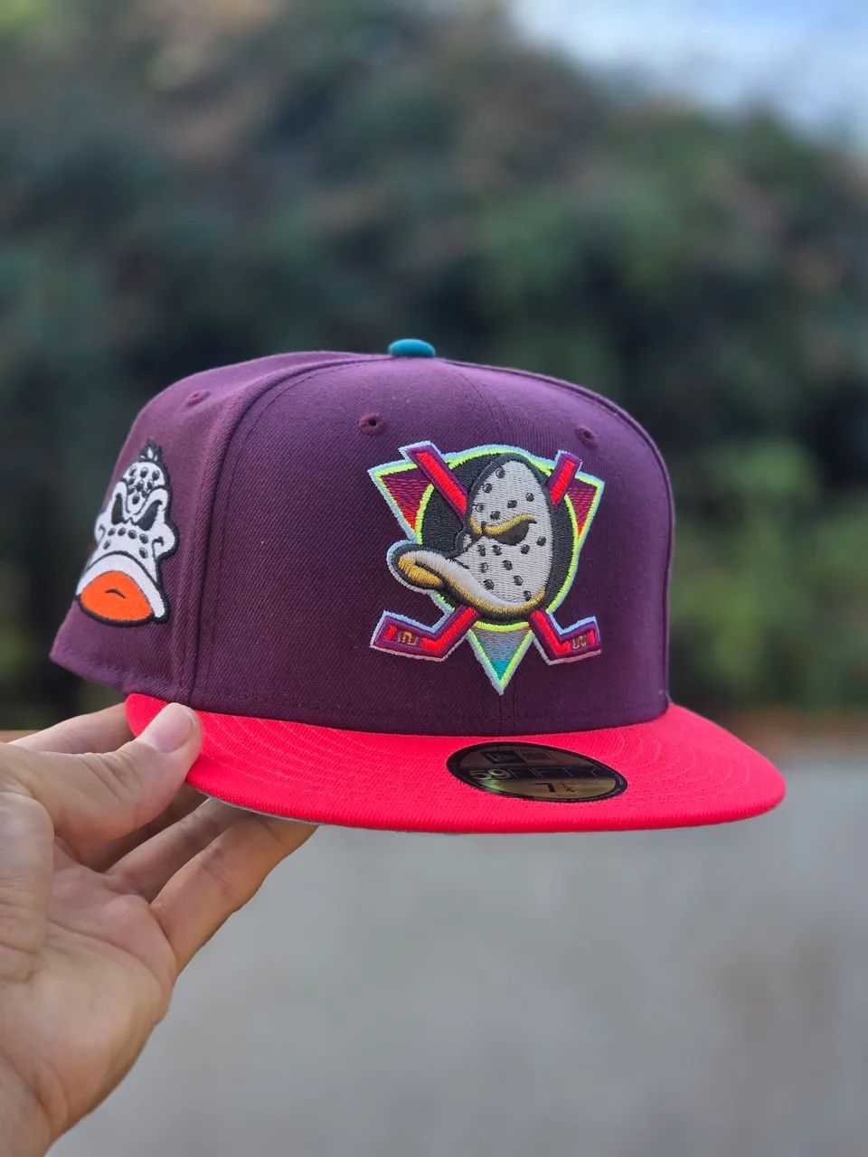 Boné mighty ducks super patos brilha no escuro