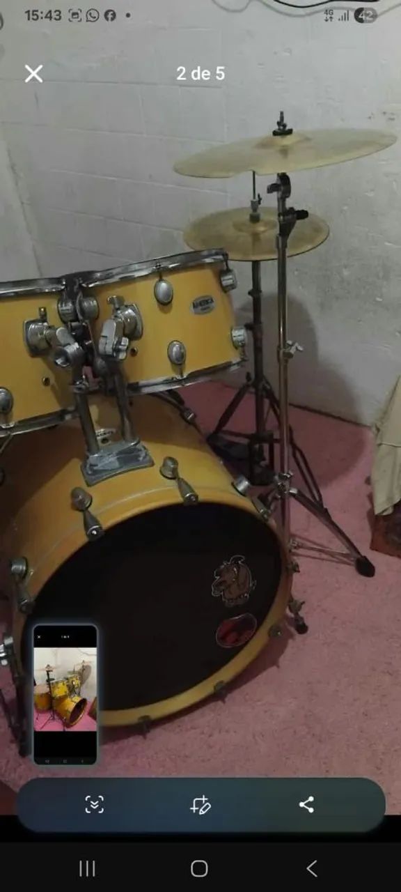 Vendo bateria - Foto 2