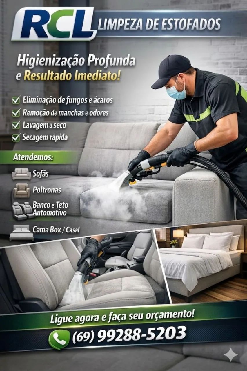 SUPER LIMPEZA E HIGIENIZAÇAO DE ESTOFADOS  - Foto 4