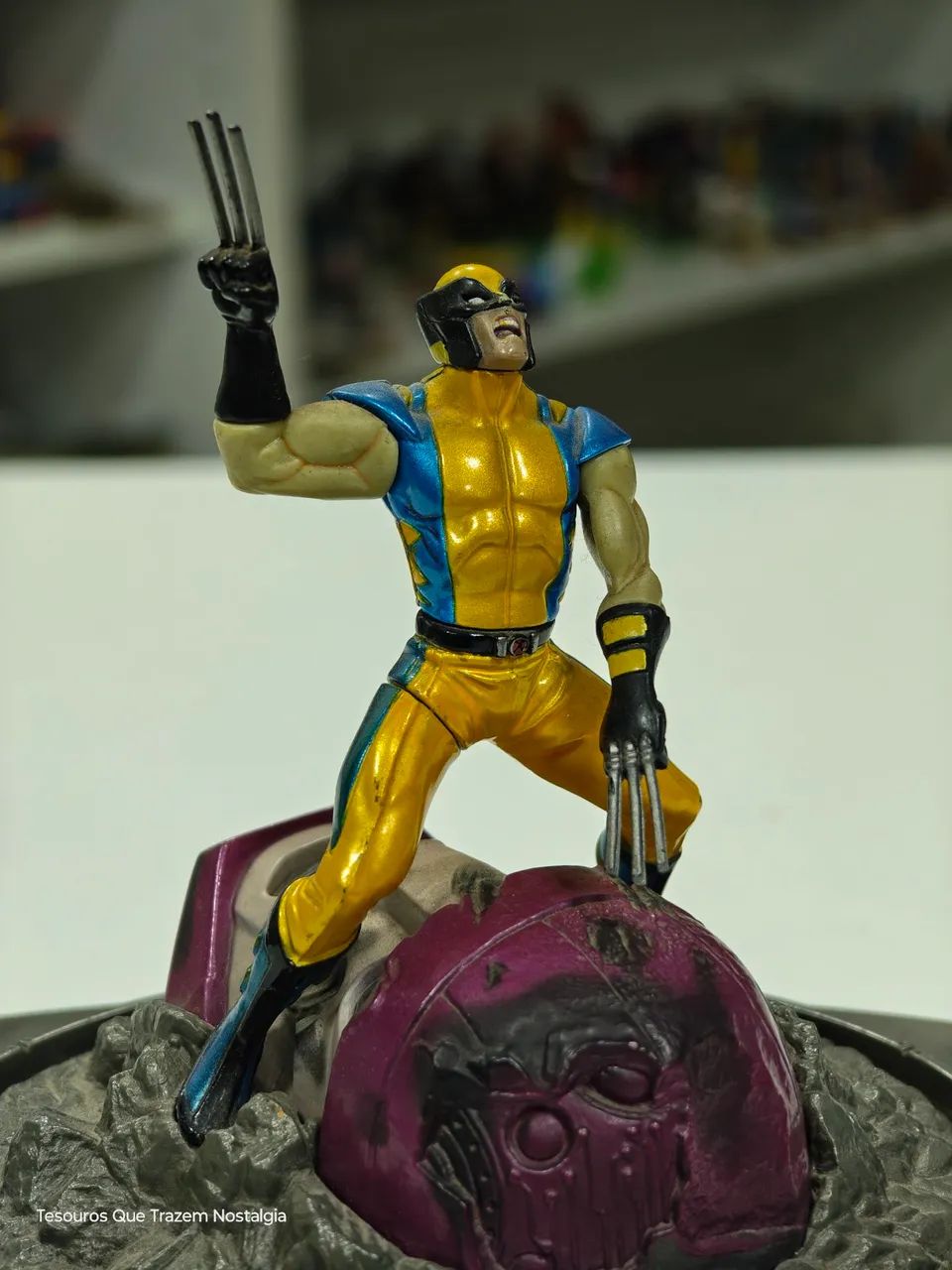 Boneco Wolverine Marvel Legends Titanium Series Diecast 2006 12cm - Foto 2
