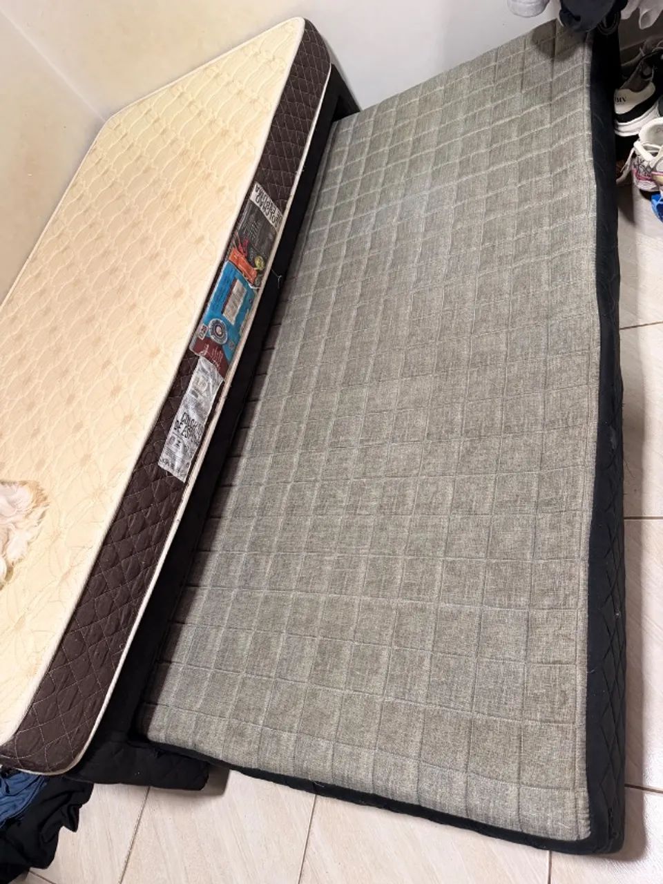 Bicama e colchão de solteiro com cama auxiliar - Foto 2